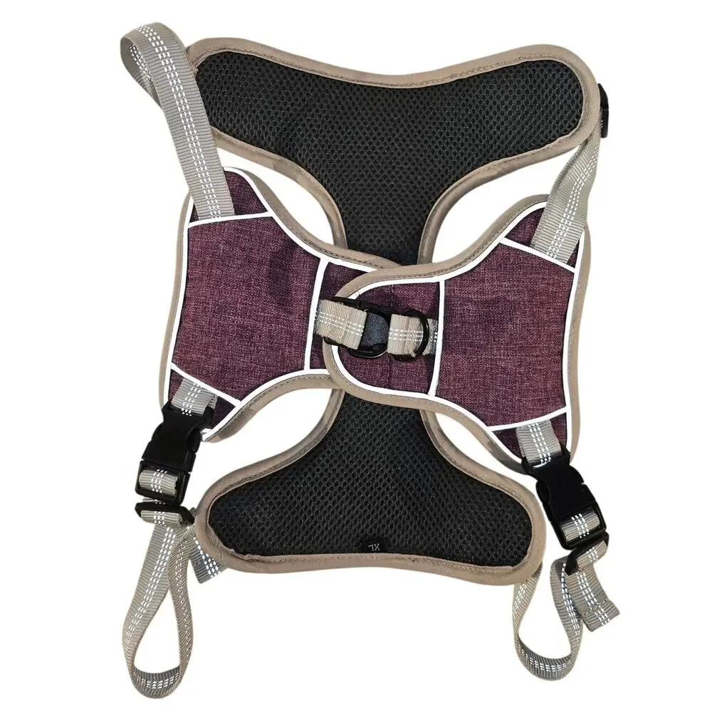 Petoro Reflective Dog Harness XL Purple Mesh Adjustable New - Picture 6 of 6